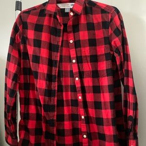 Old Navy plaid long sleeve